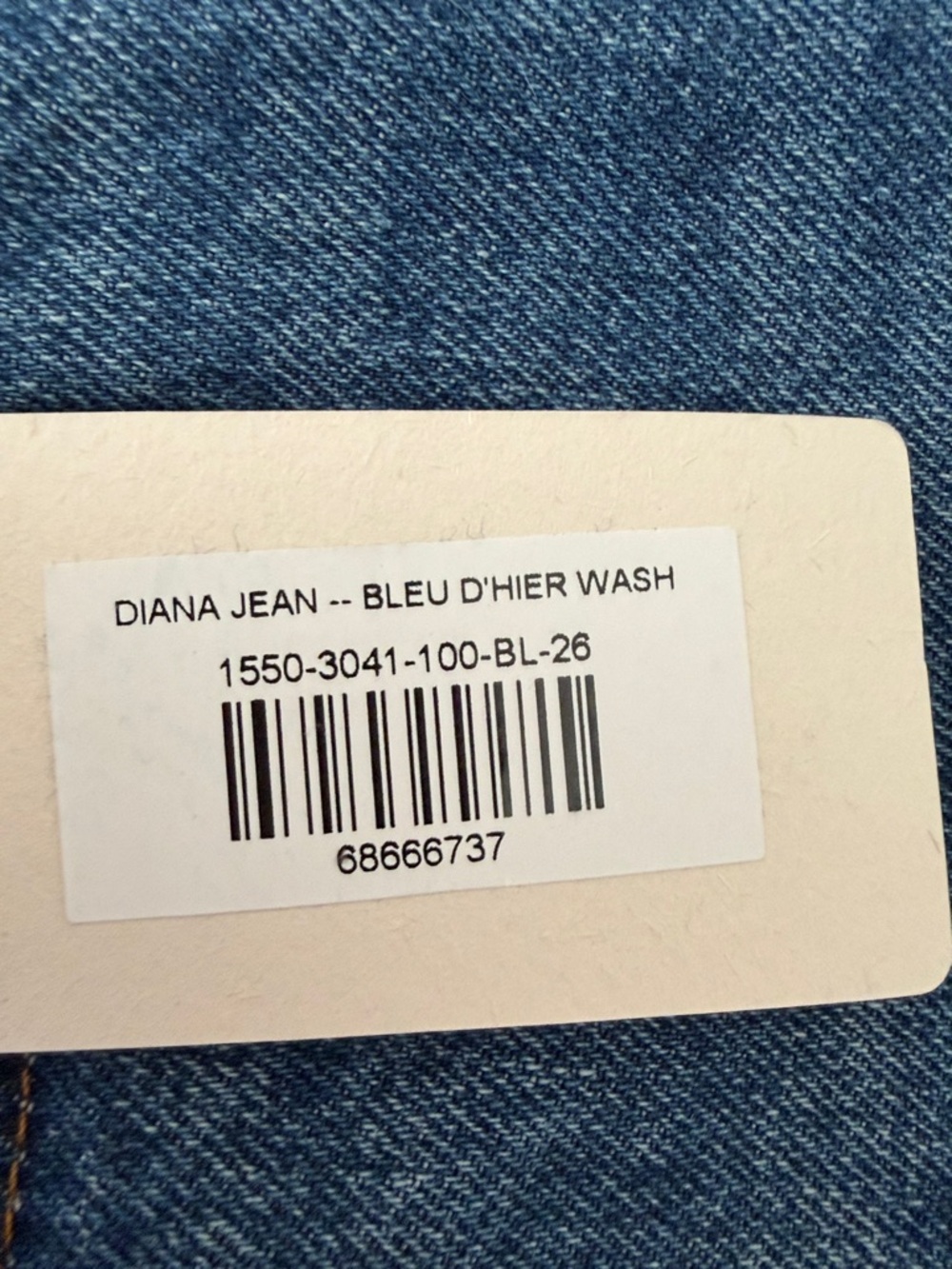 Doen Diana Jean Bleu D’Hier Wash Blue Jeans Size 26 NWT - Picture 7 of 7